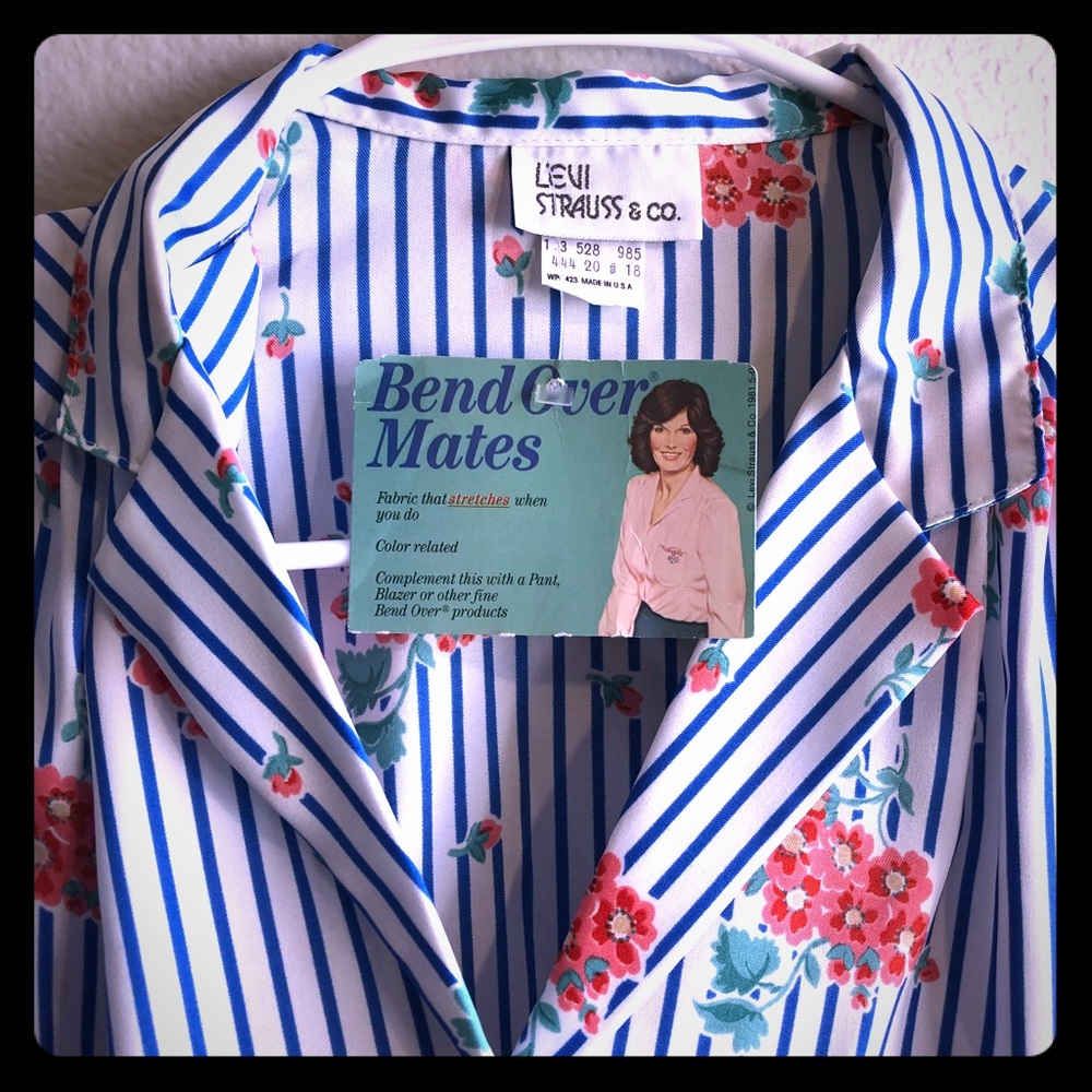 Women’s vintage floral blouse
